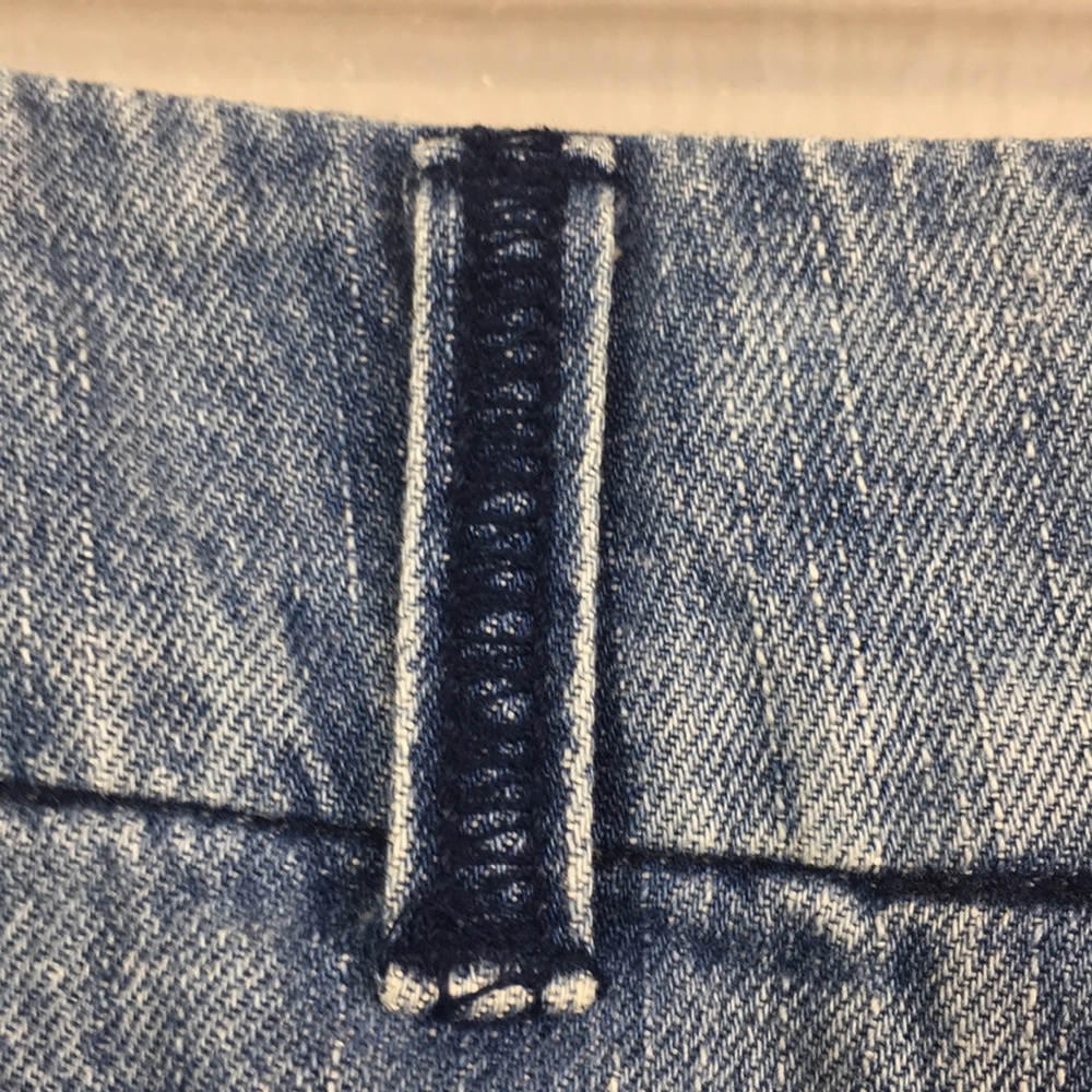 Mossimo Blue Jean Wide Leg Capris Size Large - Picture 10 of 11